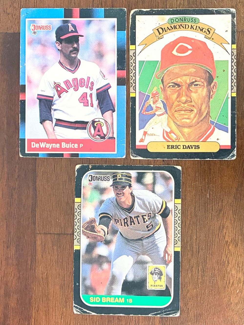 Donruss Baseball Cards - Set of 3